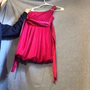 Pink sparkles mini dress